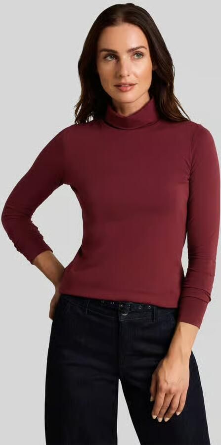 Tom Tailor Shirt met lange mouwen met col - Foto 2