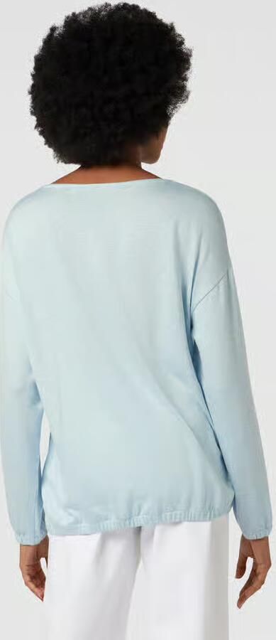 Tom Tailor Shirt met lange mouwen motiefprint en extra brede schouders - Foto 1
