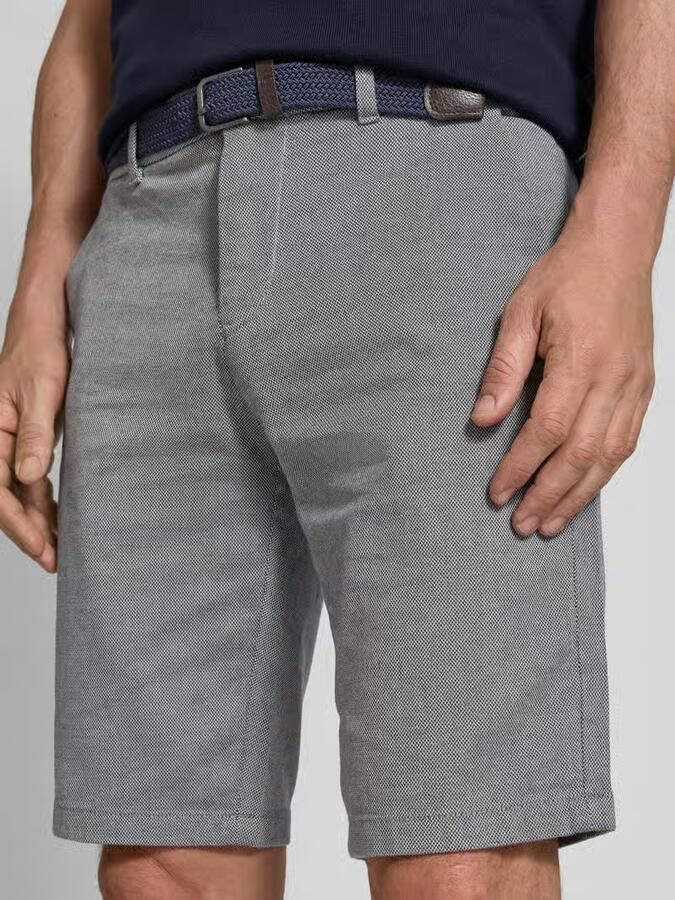 Tom Tailor Slim fit bermuda van een mix van katoen en elastaan - Foto 2