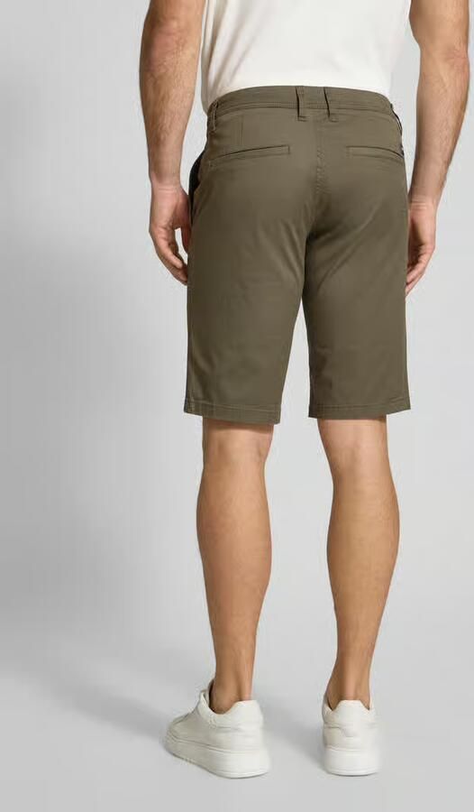 Tom Tailor Slim fit bermuda van katoenmix