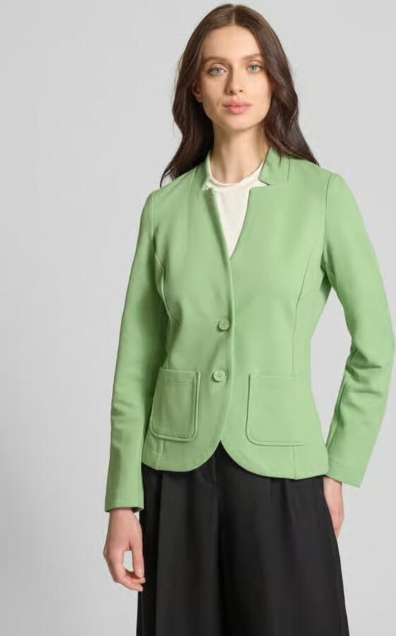 Tom Tailor Sweatblazer Ottoman met opgestikte zakken en structuur - Foto 2