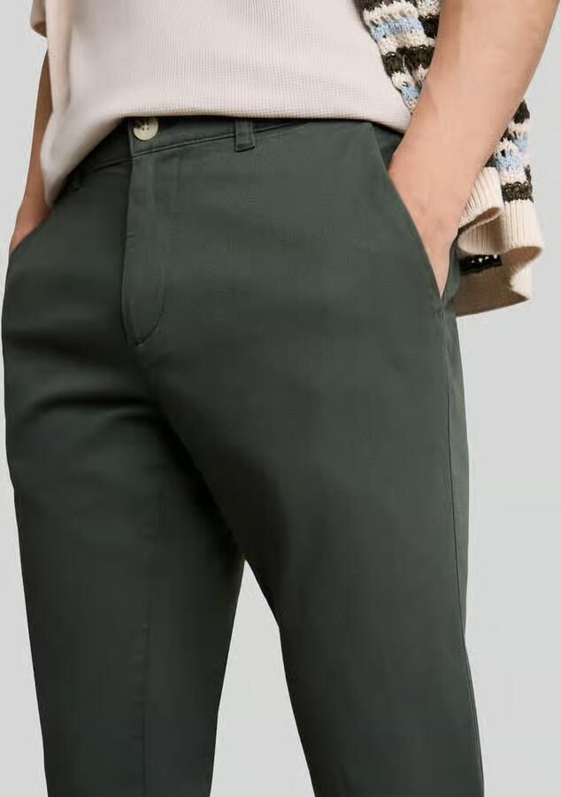 Tom Tailor Slim fit chino van katoenmix model 'TRAVIS'