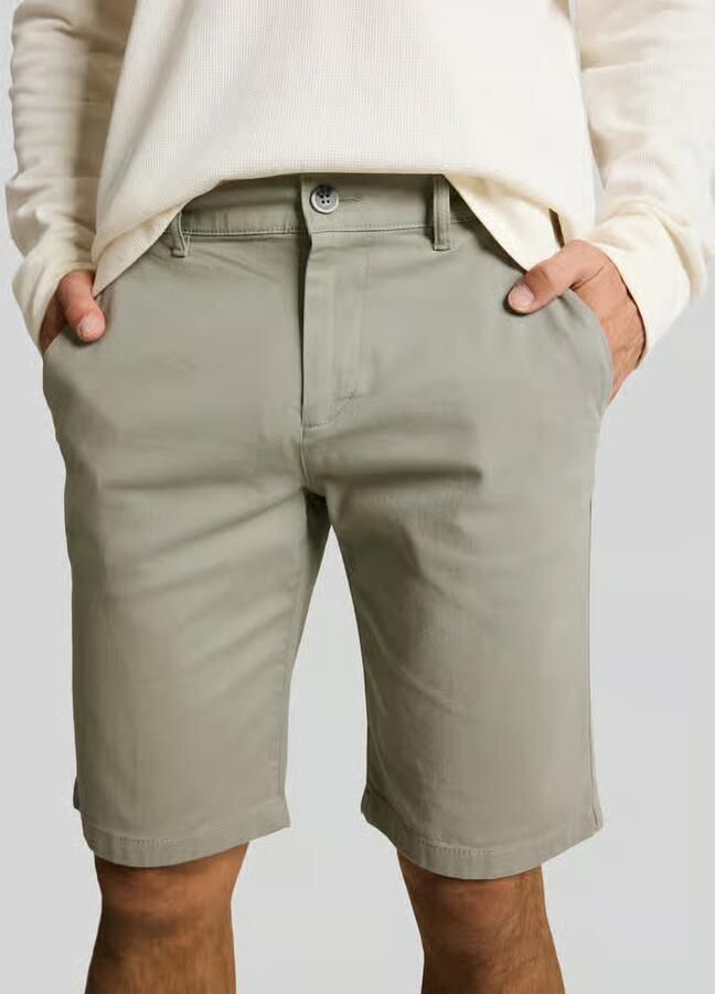 Tom Tailor slim fit chinobermuda van puur katoen