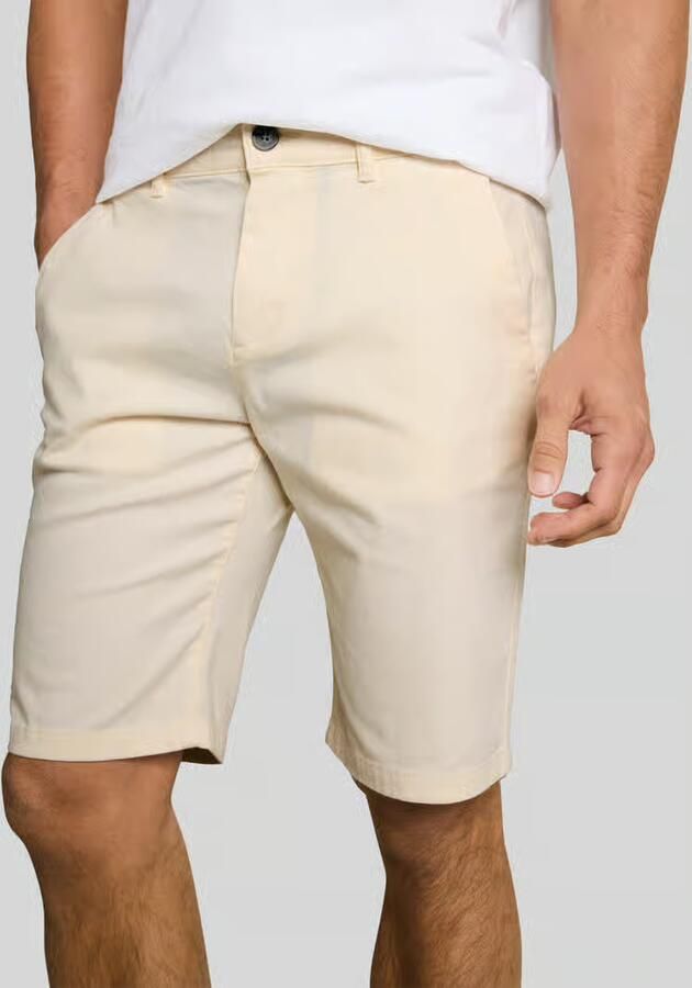 Tom Tailor slim fit chinobermuda van puur katoen