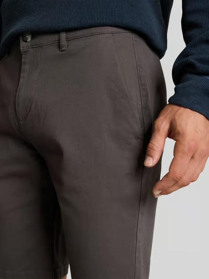 Tom Tailor slim fit chinobermuda van puur katoen