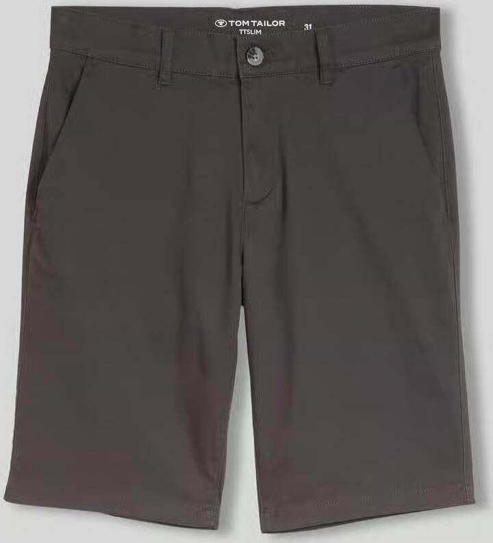 Tom Tailor slim fit chinobermuda van puur katoen - Foto 2