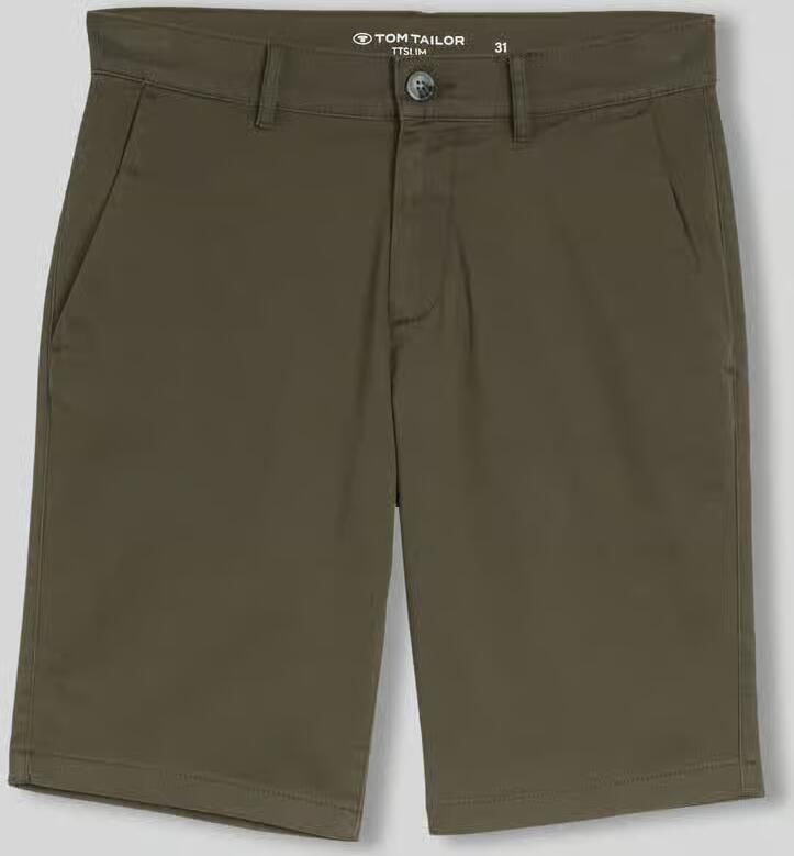 Tom Tailor slim fit chinobermuda van puur katoen - Foto 2