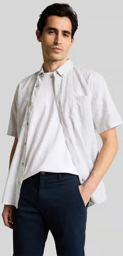 Tom Tailor slim fit chinobermuda van puur katoen