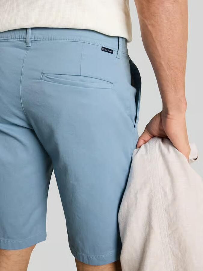 Tom Tailor slim fit chinobermuda van puur katoen