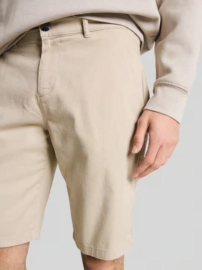 Tom Tailor slim fit chinobermuda van puur katoen