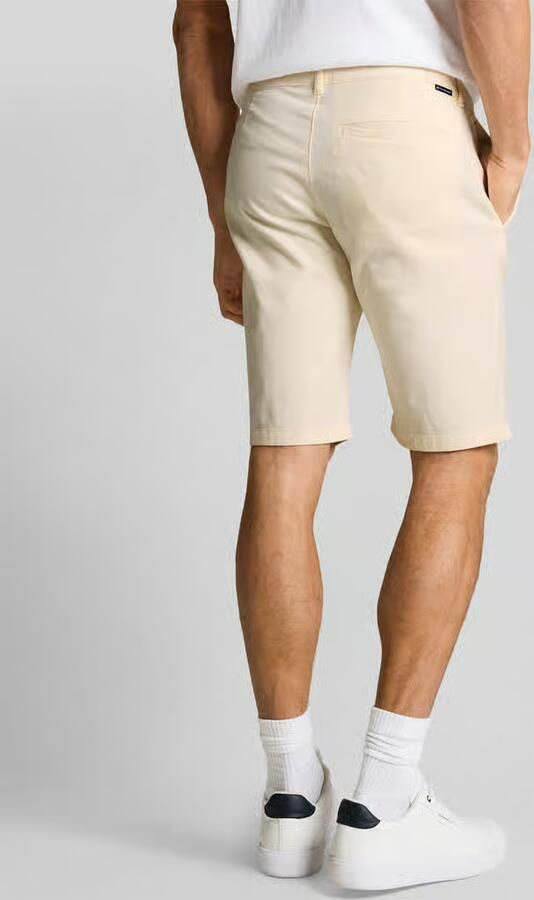 Tom Tailor slim fit chinobermuda van puur katoen