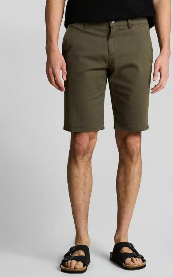 Tom Tailor slim fit chinobermuda van puur katoen - Foto 4