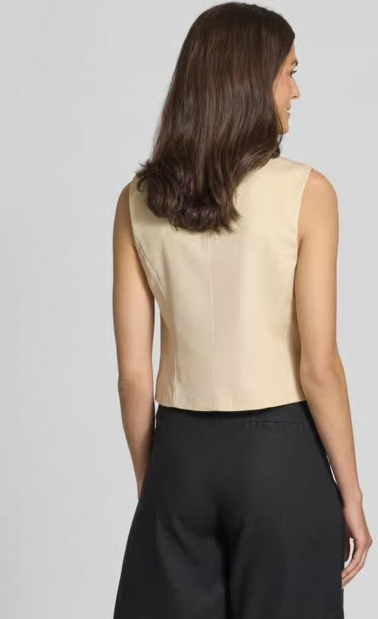 Tom Tailor Slim fit gilet van twill
