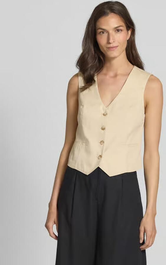 Tom Tailor Slim fit gilet van twill - Foto 2