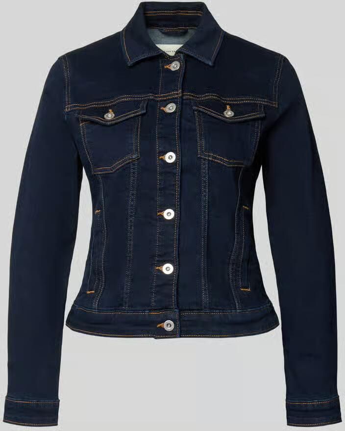 Tom Tailor slim fit jeansjack van katoenmix - Foto 2