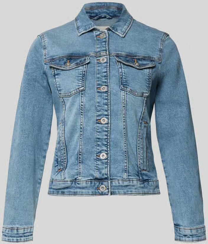 Tom Tailor slim fit jeansjack van katoenmix - Foto 2
