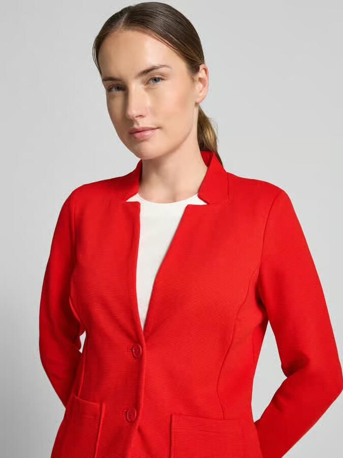 Tom Tailor Slim fit korte blazer van katoenmix - Foto 2