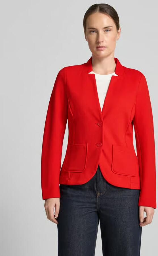 Tom Tailor Slim fit korte blazer van katoenmix - Foto 2