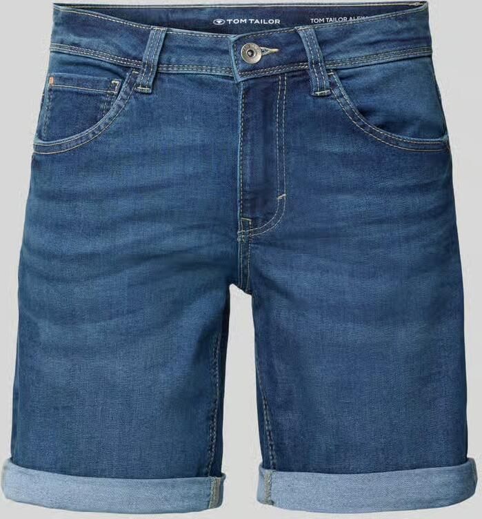 Tom Tailor Slim fit korte jeans van katoenmix model 'ALEXA'