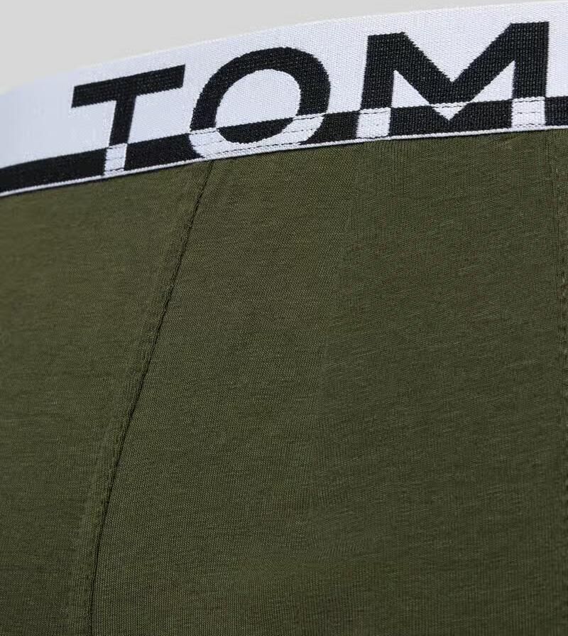 Tom Tailor slim fit trunks met labelopschrift op de band in een set van 2
