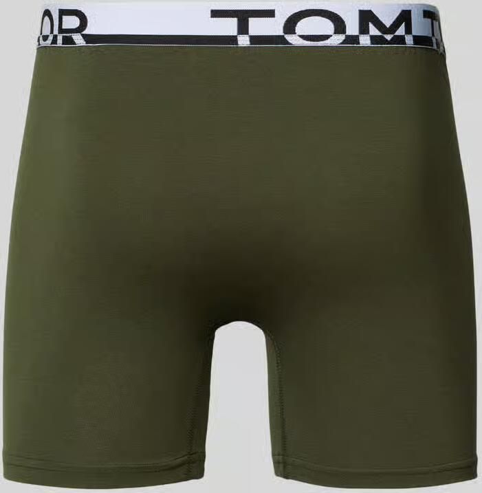 Tom Tailor slim fit trunks met labelopschrift op de band in een set van 2 - Foto 2