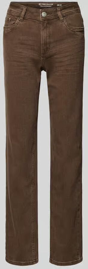 Tom Tailor Straight fit jeans van katoenmix
