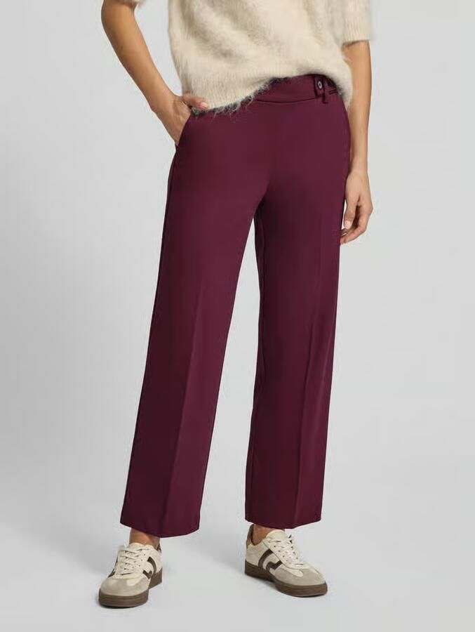 Tom Tailor Straight leg broek van viscosemix - Foto 2