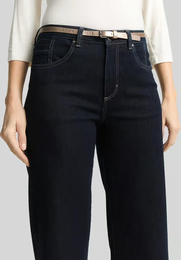Tom Tailor straight leg culotte van katoenmix