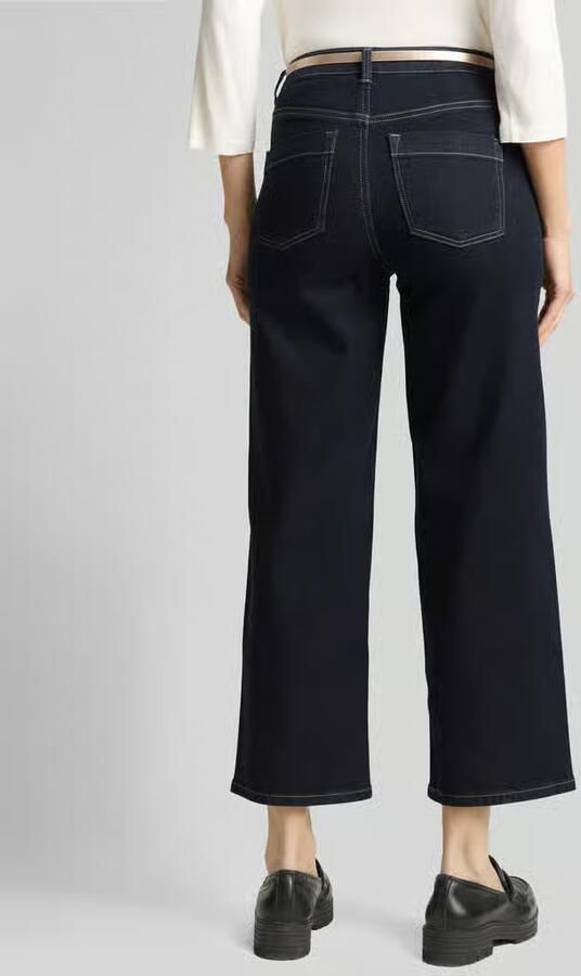 Tom Tailor straight leg culotte van katoenmix