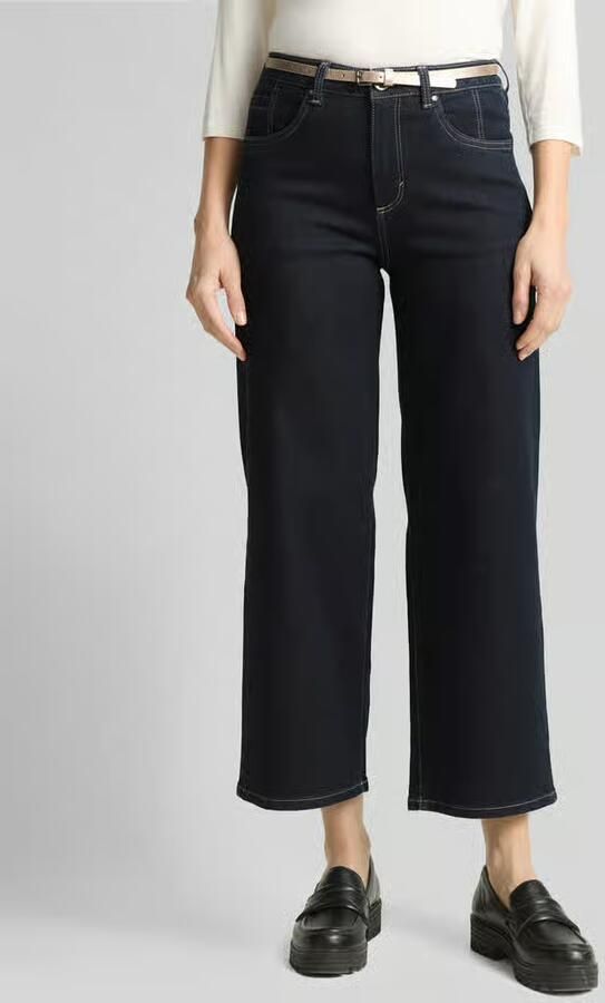 Tom Tailor straight leg culotte van katoenmix - Foto 2