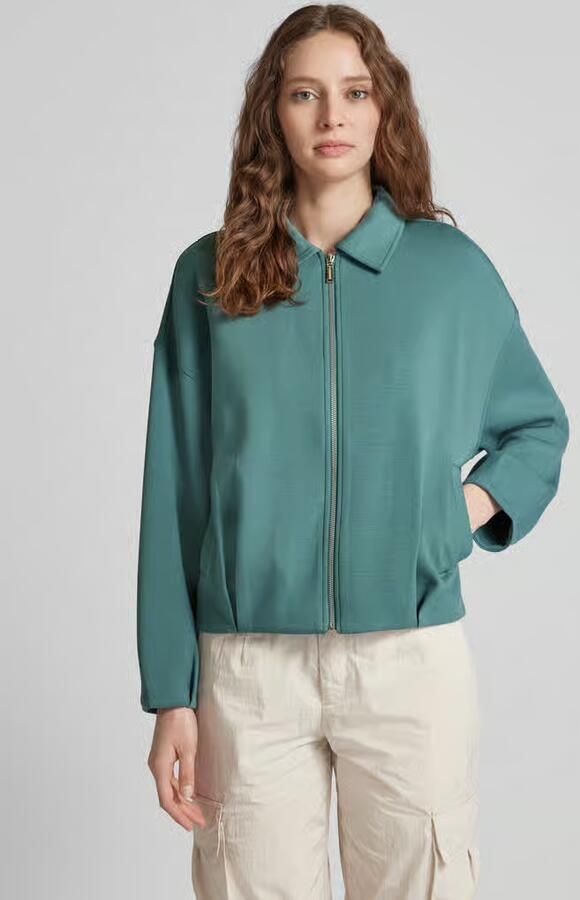 Tom Tailor Sweatjack met viscose en platte kraag - Foto 2