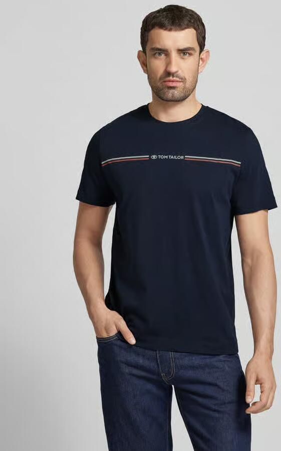 Tom Tailor T-shirt met logo-frontprint - Foto 2