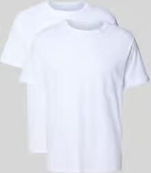 Tom Tailor T-shirt Ohio Korte mouw ronde hals basic los elastisch katoenmix (Set van 2) - Foto 5