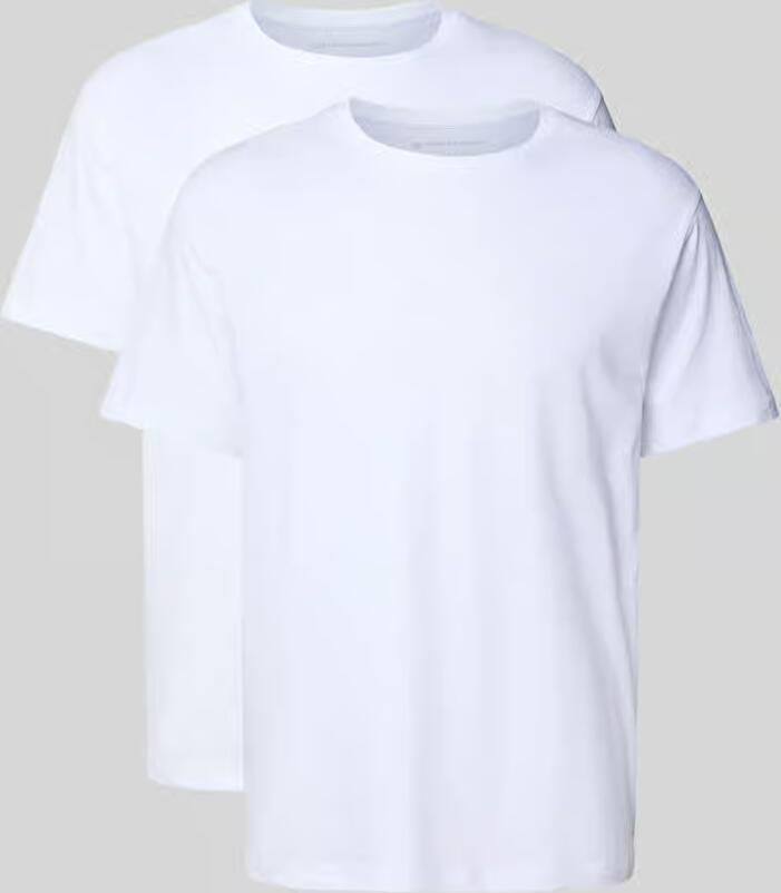 Tom Tailor T-shirt Ohio Korte mouw ronde hals basic los elastisch katoenmix (Set van 2) - Foto 5