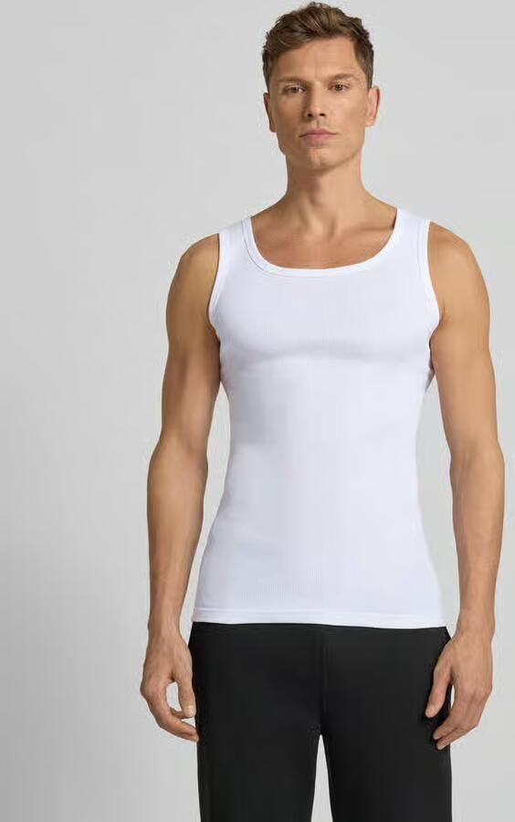 Tom Tailor Tanktop Montana Ronde hals slim fit basic elastisch heupbedekkend (2-delig Set van 2) - Foto 6