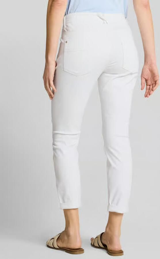 Tom Tailor Tapered broek van katoenmix met tunnelkoord - Foto 2