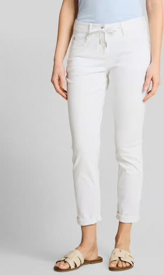 Tom Tailor Tapered broek van katoenmix met tunnelkoord - Foto 3