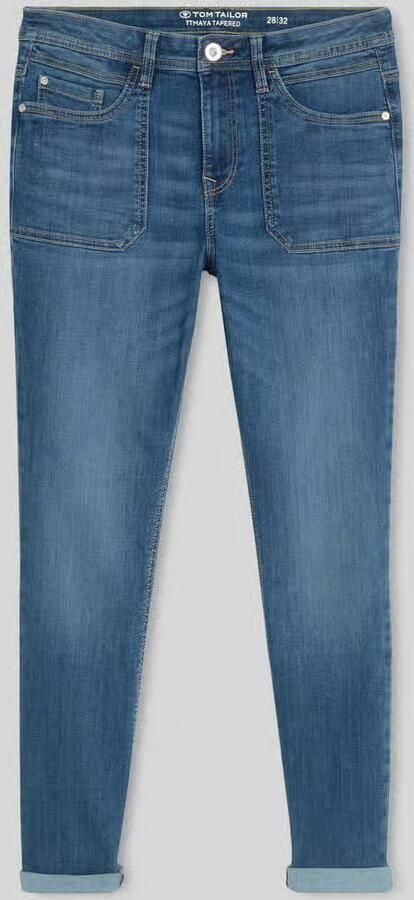 Tom Tailor tapered fit jeans van katoenmix model 'MAYA' - Foto 2