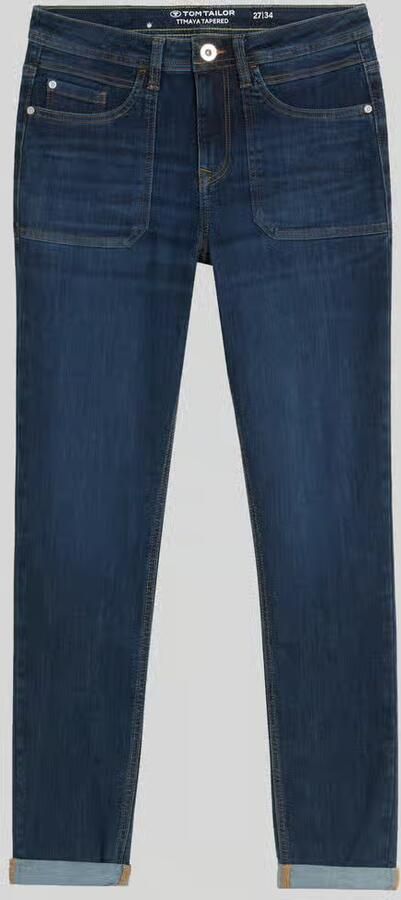 Tom Tailor tapered fit jeans van katoenmix model 'MAYA'