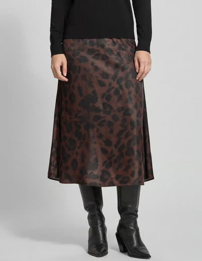 Tom Tailor Uitlopende midirok van viscosemix - Foto 2