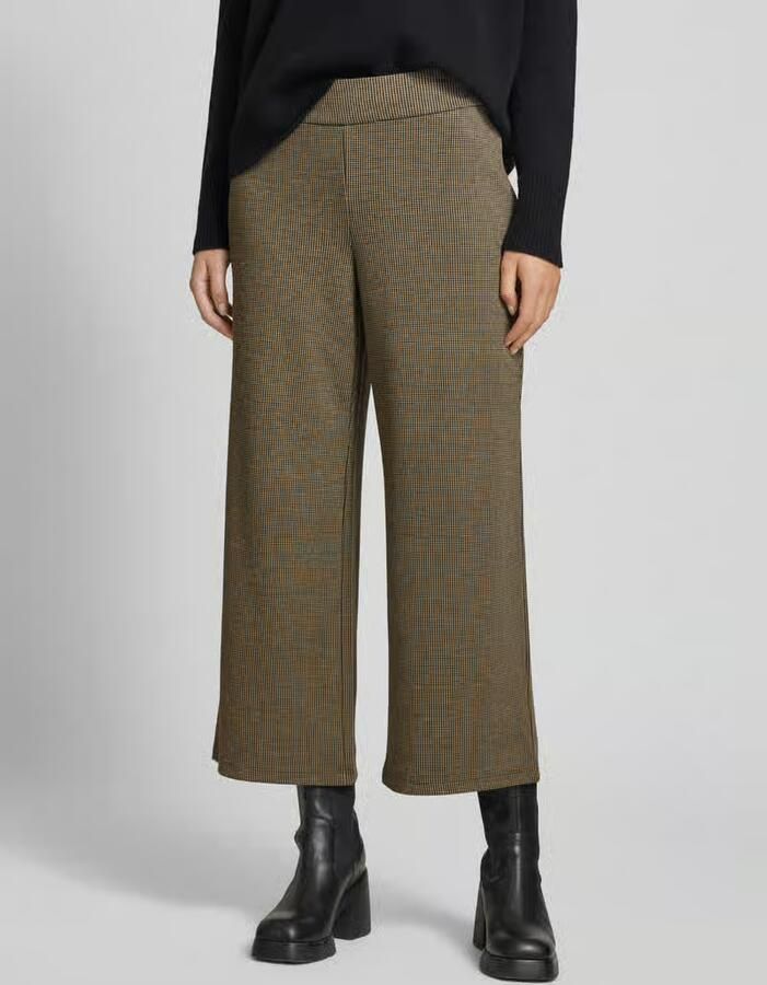 Tom Tailor Wide fit culotte met pied-de-poule-motief - Foto 2