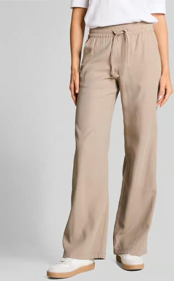 Tom Tailor wide leg broek met tunnelkoord - Foto 2