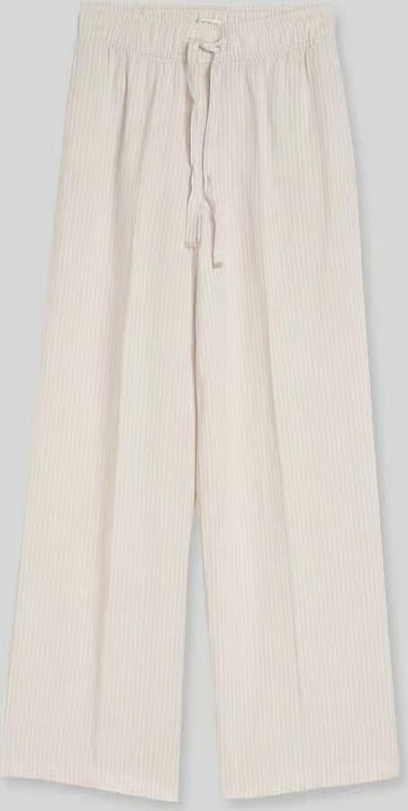 Tom Tailor Wide leg broek van linnen-viscosemix - Foto 3