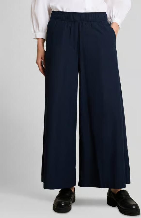 Tom Tailor Wide leg culotte van katoenmix - Foto 2