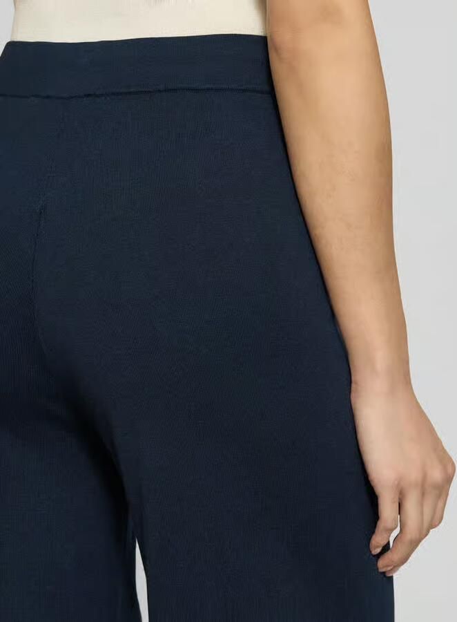 Tom Tailor Wide leg culotte van katoenmix met aandeel zijde - Foto 2