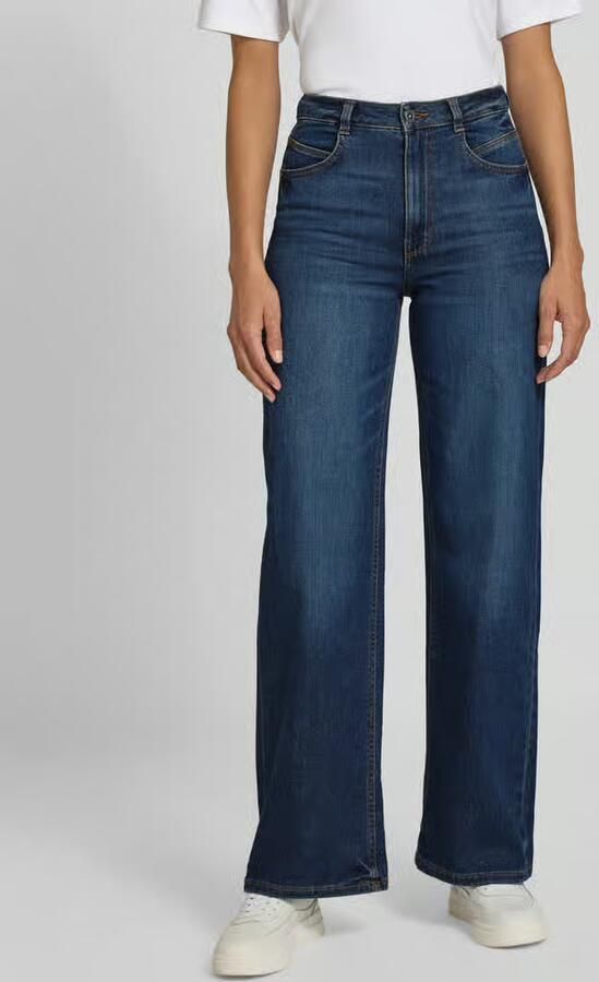 Tom Tailor loose fit jeans van katoenmix model 'MADINA WIDE' - Foto 8