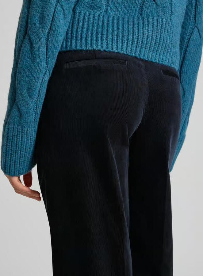 Tom Tailor Wide leg marlenebroek van katoenmix - Foto 2
