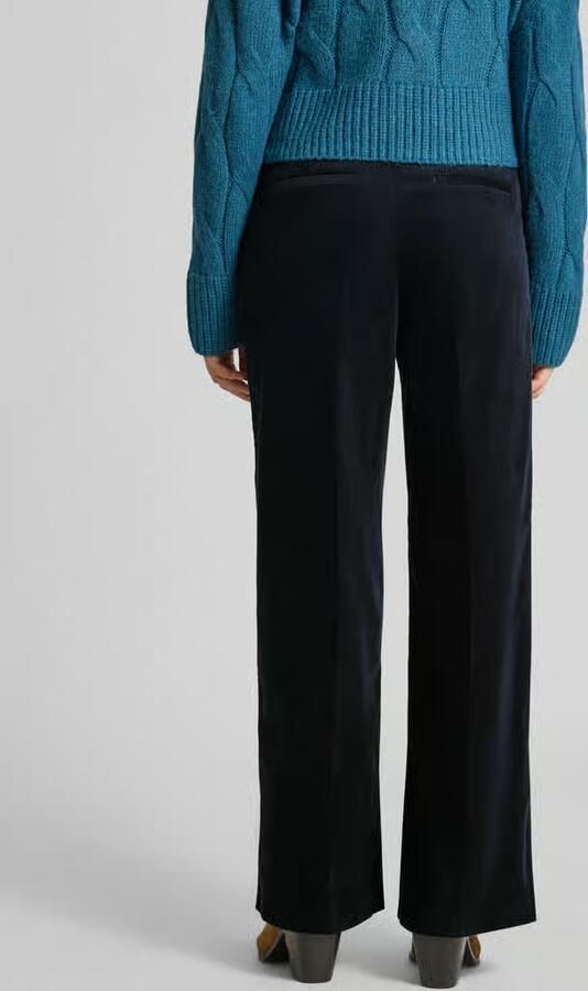 Tom Tailor Wide leg marlenebroek van katoenmix - Foto 3