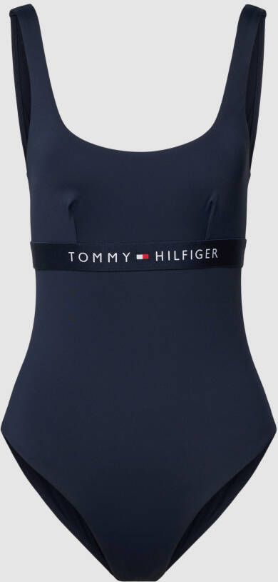 Tommy Hilfiger Swimwear Badpak TH ONE PIECE met tommy hilfiger-branding