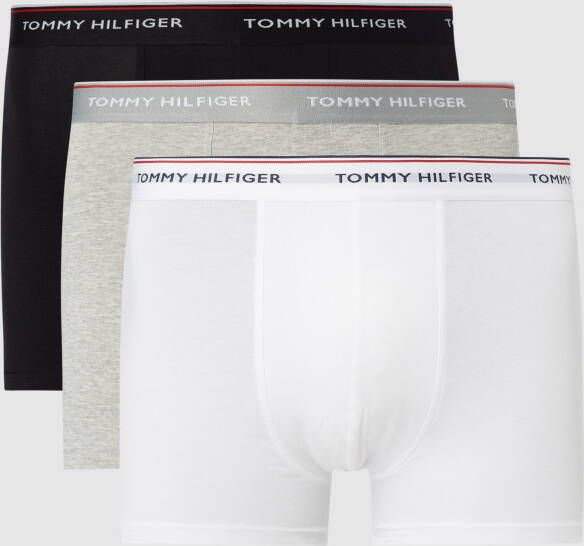 Tommy Hilfiger Underwear Trunk BT TRUNK 3 PACK met tommy hilfiger-logo op elastische tape (3 stuks Set van 3)